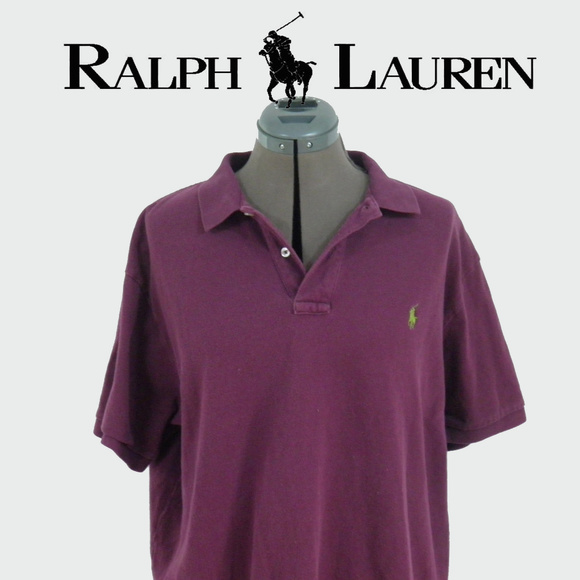 Polo Ralph Lauren Burgandy Polo XL - Picture 1 of 7